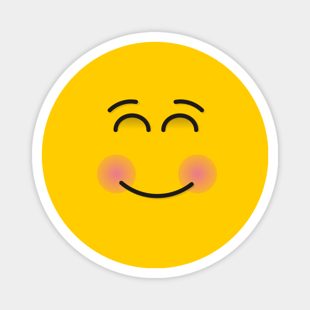 Smiling Face with Smiling Eyes Magnet by sifis